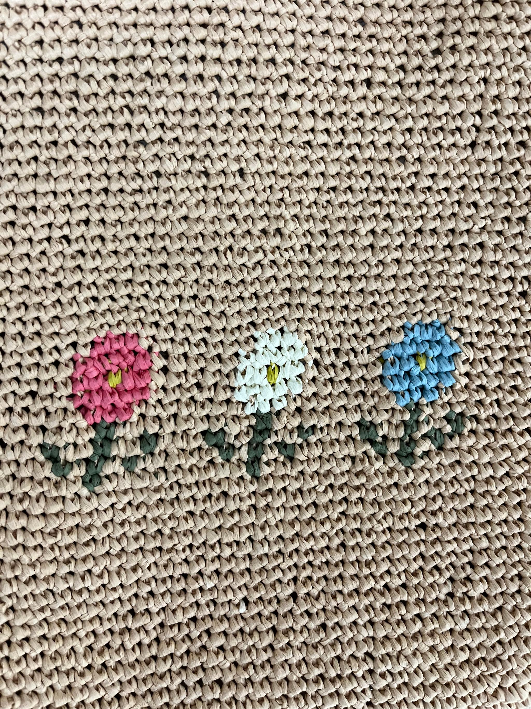 《送料無料》かごバッグ（フラワー） | 4枚目