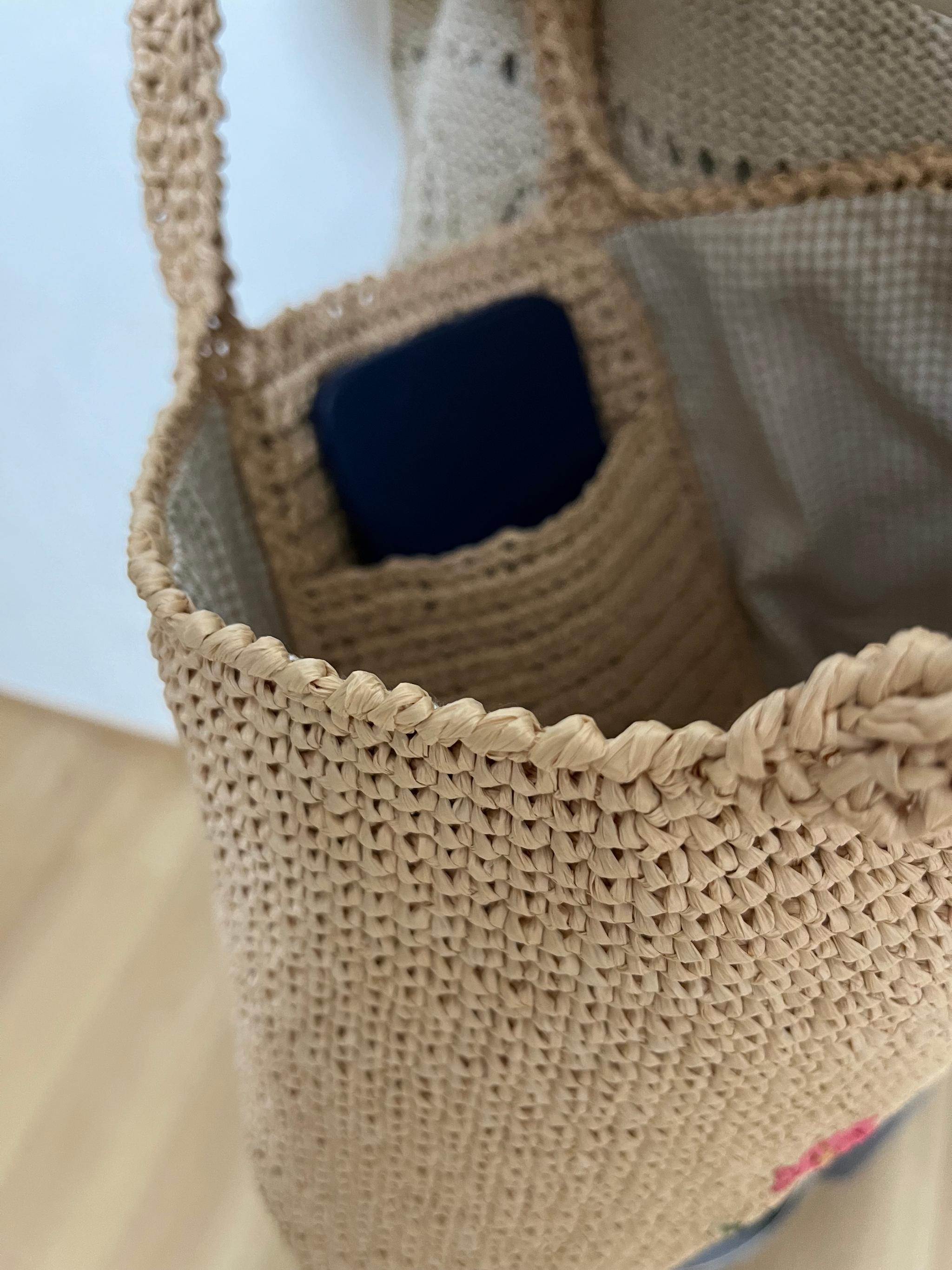 《送料無料》かごバッグ（フラワー） | 6枚目